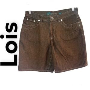 VINTAGE 🧚‍♀️ Lois Brown Bermuda Women’s Jeans Shorts Size 29
